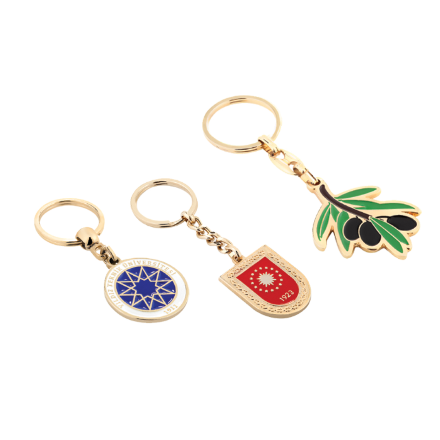 57025 - 3 Boyutlu Gold Promosyon Anahtarlık