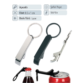 37084 - Promosyon Açacaklı Modern Anahtarlık