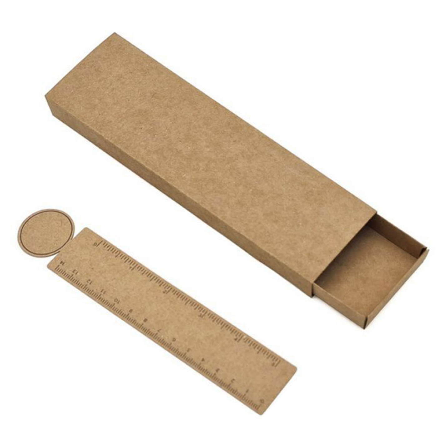 10643 - Ders Dostu Set Promosyon Kraft Cetvelli Kutu