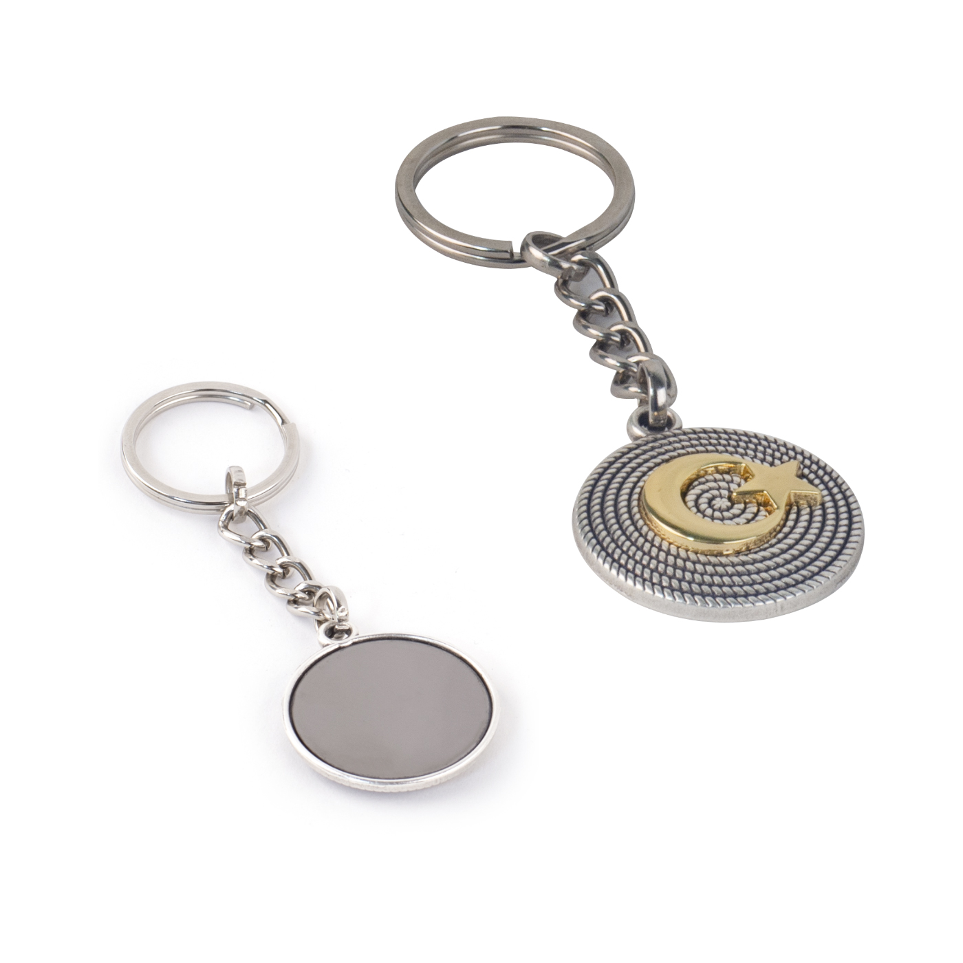 57114 - Metal Anahtarlık ile Yanında Taşı