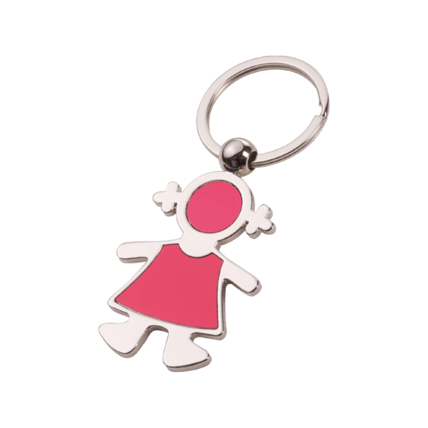57122 - Kız Çocuğu Şekilli Metal Anahtarlık