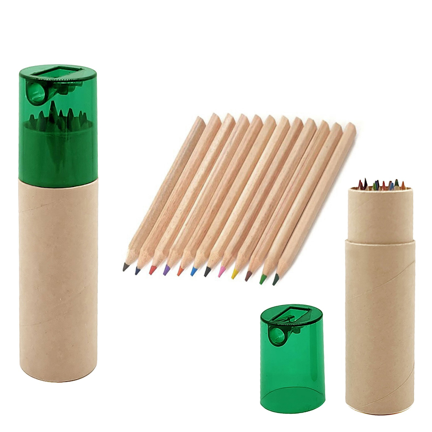 Y-10570 - Promosyon Yarım Boy 12'li Boya Kalemi ile Renkli Hayaller