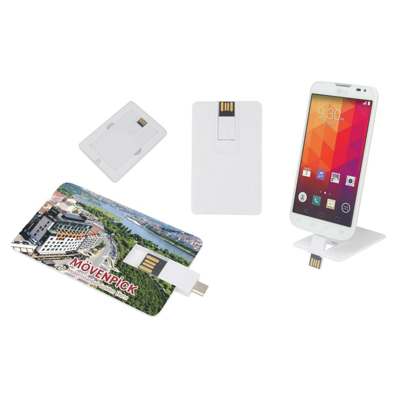52523 - Promosyon USB Bellek ile Şeffaf Yedekleme