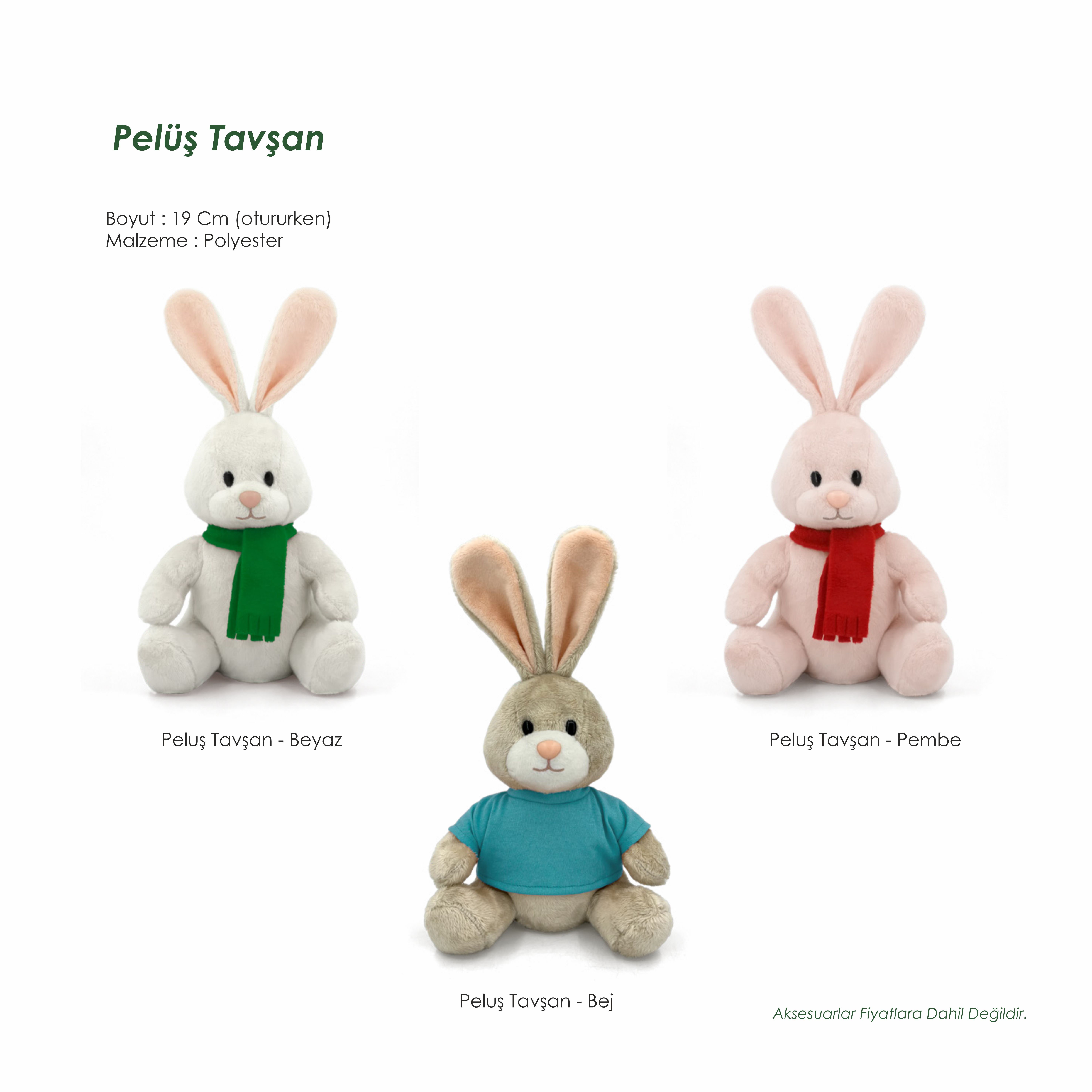 Polyester Uyku Arkadaşı Pelüş Oyuncak Tavşan