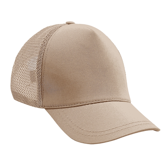 Fileli Pamuk Gabardin Şapka Bej